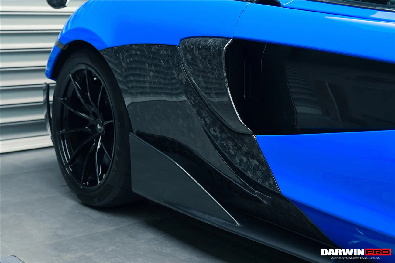 AUTHENTIC DARWINPRO CARBON REAR QUARTER PANEL SIDE SKIRTS for MCLAREN 600LT 2018 - 2021
Set includes:

Rear Quarter Panel Side Skirts
Material: Carbon

NOTE: Professional installation is required