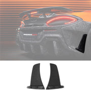 AUTHENTIC DARWINPRO CARBON REAR BUMPER CANARDS for MCLAREN 600LT 2018 - 2021
Set includes:

Rear Bumper Canards
Material: Carbon

NOTE: Professional installation is required