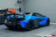 AUTHENTIC DARWINPRO CARBON REAR BUMPER BKSS for MCLAREN 600LT 2018 - 2021
Set includes:

Rear Bumper
Material: Carbon

NOTE: Professional installation is required
