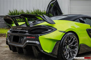 AUTHENTIC DARWINPRO CARBON REAR BUMPER for MCLAREN 600LT 2018 - 2021
Set includes:

Rear Bumper
Material: Carbon

NOTE: Professional installation is required