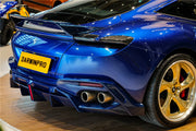 AUTHENTIC DARWINPRO CARBON REAR DIFFUSER for FERRARI ROMA 2020+ Forza Performance Custom fit BKSS Style
Set includes:

Rear Diffuser
Material: Carbon (Can be made in Forged Carbon or Dry Carbon)

NOTE: Professional installation is required.