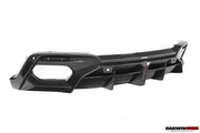 AUTHENTIC DARWINPRO CARBON REAR DIFFUSER for FERRARI ROMA 2020+ Forza Performance Custom fit BKSS Style
Set includes:

Rear Diffuser
Material: Carbon (Can be made in Forged Carbon or Dry Carbon)

NOTE: Professional installation is required.