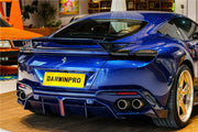 AUTHENTIC DARWINPRO CARBON REAR DIFFUSER for FERRARI ROMA 2020+ Forza Performance Custom fit BKSS Style
Set includes:

Rear Diffuser
Material: Carbon (Can be made in Forged Carbon or Dry Carbon)

NOTE: Professional installation is required.