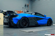 AUTHENTIC DARWINPRO CARBON SIDE SCOOPS for MCLAREN 600LT 2018 - 2021
Set includes:

Side Scoops
Material: Carbon

NOTE: Professional installation is required