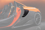 AUTHENTIC DARWINPRO CARBON SIDE SCOOPS for MCLAREN 600LT 2018 - 2021
Set includes:

Side Scoops
Material: Carbon

NOTE: Professional installation is required