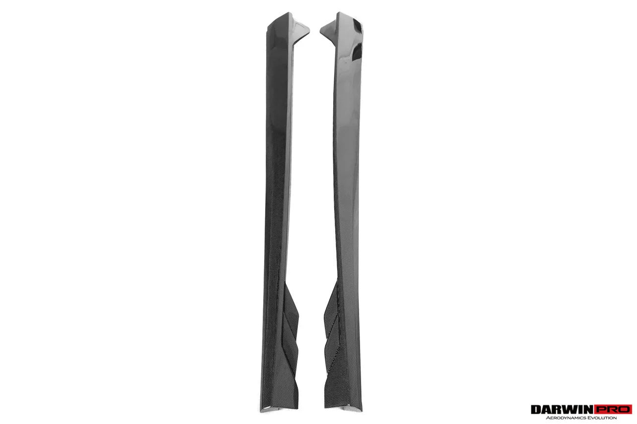 AUTHENTIC DARWINPRO CARBON SIDE SKIRTS for FERRARI ROMA 2020+ Forza Performance Custom fit BKSS Style
Set includes:

Side Skirts
Material: Carbon (Can be made in Forged Carbon or Dry Carbon)

NOTE: Professional installation is required.