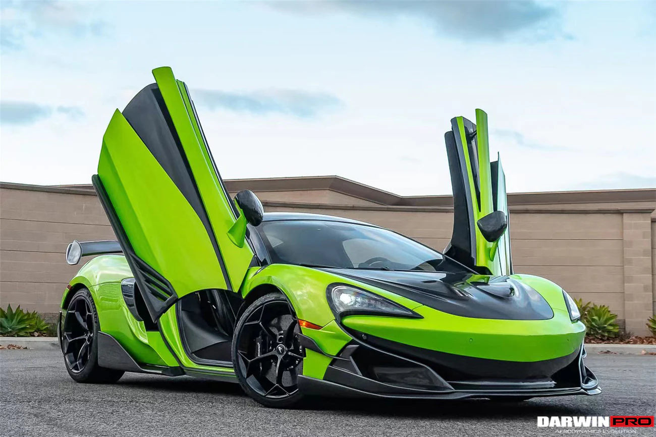 AUTHENTIC DARWINPRO CARBON SIDE SKIRTS for MCLAREN 540C 570S 600LT 2015 - 2021
Set includes:

Side Skirts
Material: Carbon (Can be made in Forged Carbon)

NOTE: Professional installation is required