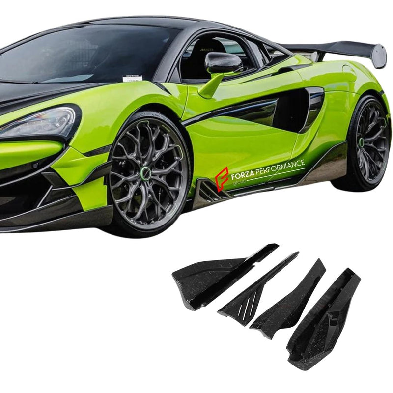 AUTHENTIC DARWINPRO CARBON SIDE SKIRTS for MCLAREN 540C 570S 600LT 2015 - 2021 BKSS