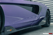 AUTHENTIC DARWINPRO CARBON SIDE SKIRTS for MCLAREN 540C 570S 600LT 2015 - 2021
Set includes:

Side Skirts
Material: Carbon

NOTE: Professional installation is required