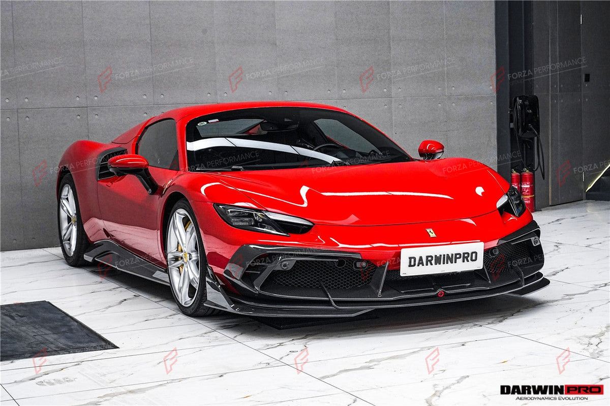 AUTHENTIC DARWINPRO DRY CARBON BODY KIT for FERRARI 296 GTB 2022+
Material: Dry Carbon

NOTE: Professional installation is required.