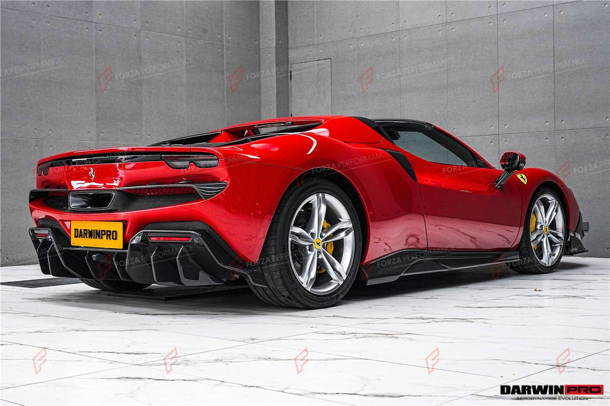 AUTHENTIC DARWINPRO DRY CARBON BODY KIT for FERRARI 296 GTB 2022+
Material: Dry Carbon

NOTE: Professional installation is required.