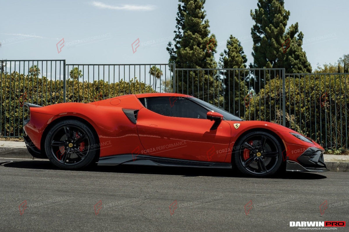 AUTHENTIC DARWINPRO DRY CARBON BODY KIT for FERRARI 296 GTB 2022+
Material: Dry Carbon

NOTE: Professional installation is required.