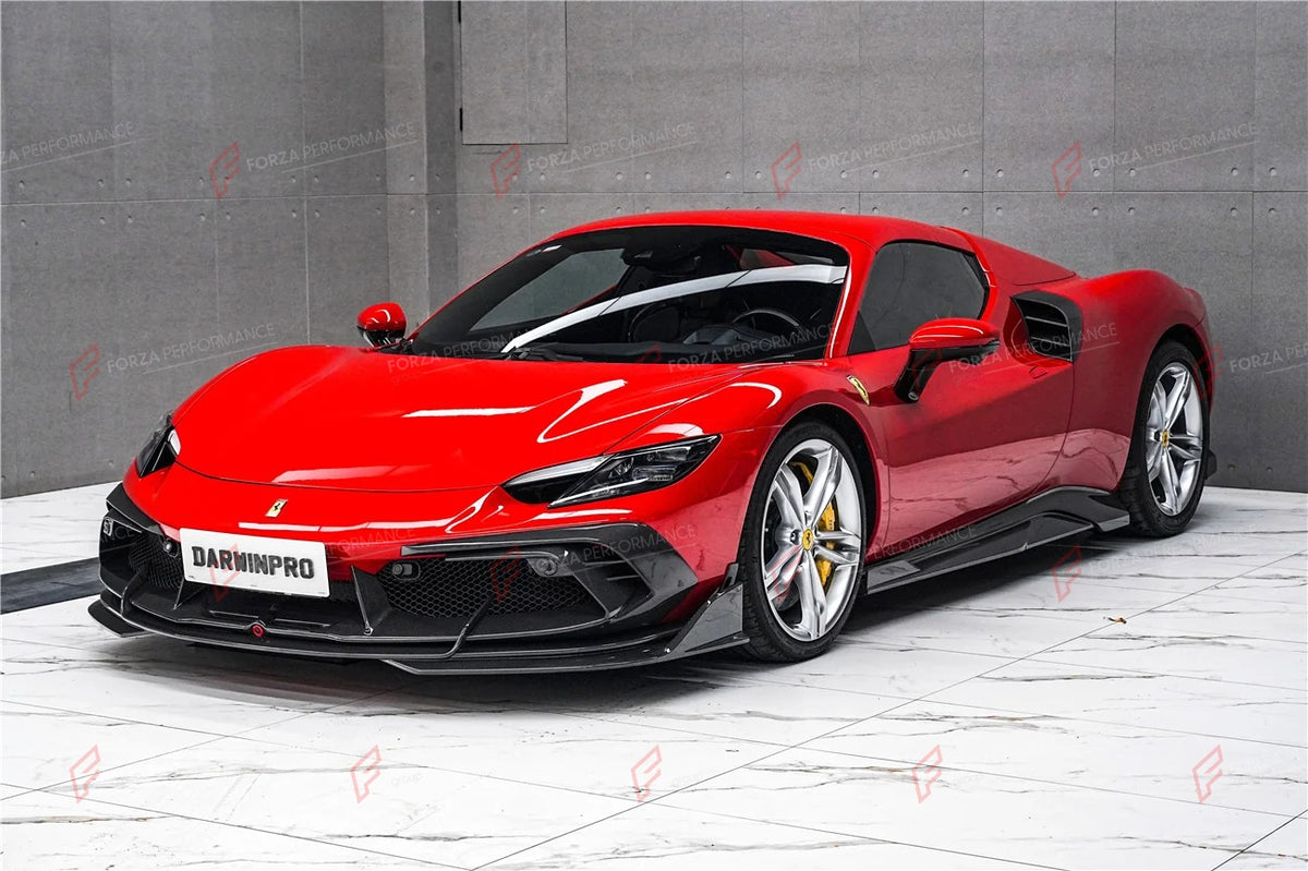 AUTHENTIC DARWINPRO DRY CARBON BODY KIT for FERRARI 296 GTB 2022+
Material: Dry Carbon

NOTE: Professional installation is required.