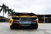 AUTHENTIC DARWINPRO DRY CARBON CONVERSION BODY KIT for MCLAREN 650S 625C MP4-12C 2011 - 2017 to 675LT  Set includes:  Side Skirts Side Fenders Rear Bumper Engine Trunk Rear Spoiler Exhaust Tips
