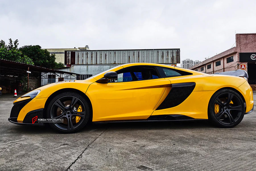 AUTHENTIC DARWINPRO DRY CARBON CONVERSION BODY KIT for MCLAREN 650S 625C MP4-12C 2011 - 2017 to 675LT

Set includes:

Side Skirts
Side Fenders
Rear Bumper
Engine Trunk
Rear Spoiler
Exhaust Tips
Material: Dry Carbon

Note: Professional installation is required
