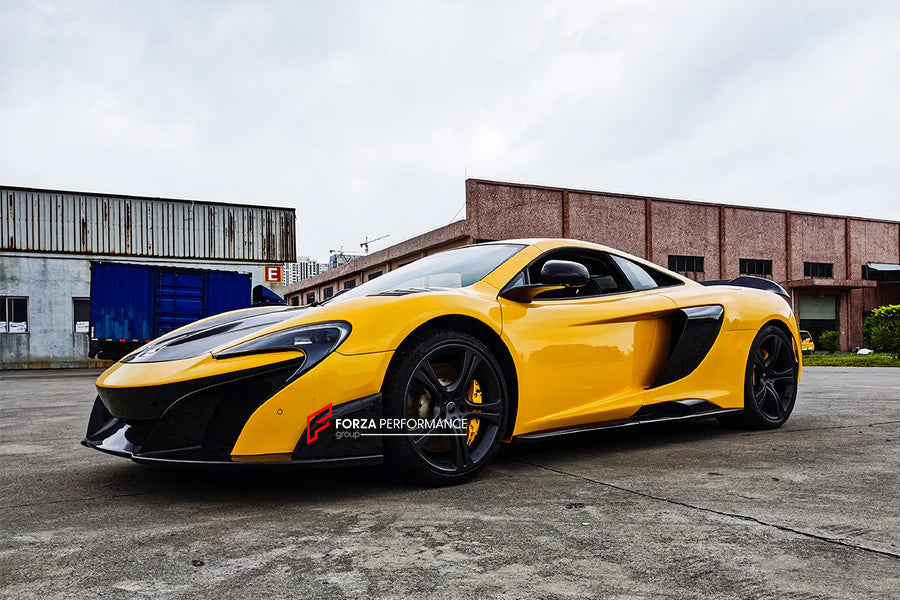 AUTHENTIC DARWINPRO DRY CARBON CONVERSION BODY KIT for MCLAREN 650S 625C MP4-12C 2011 - 2017 to 675LT

Set includes:

Side Skirts
Side Fenders
Rear Bumper
Engine Trunk
Rear Spoiler
Exhaust Tips
Material: Dry Carbon

Note: Professional installation is required