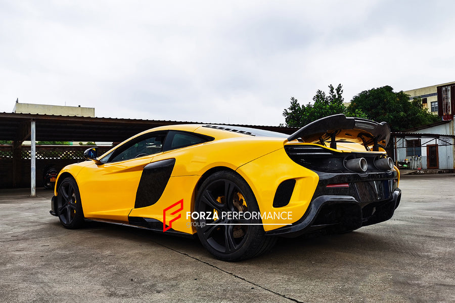 AUTHENTIC DARWINPRO DRY CARBON CONVERSION BODY KIT for MCLAREN 650S 625C MP4-12C 2011 - 2017 to 675LT  Set includes:  Side Skirts Side Fenders Rear Bumper Engine Trunk Rear Spoiler Exhaust Tips