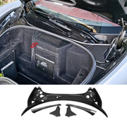AUTHENTIC DARWINPRO DRY CARBON FRONT TRUNK OPENING SURROUND TRIM SET for MCLAREN 540C 570S 570GT 600LT 2015 - 2021
Set includes:

Front Trunk Opening Surround Trim Set (5pcs)
Material: Dry Carbon

NOTE: Professional installation is required