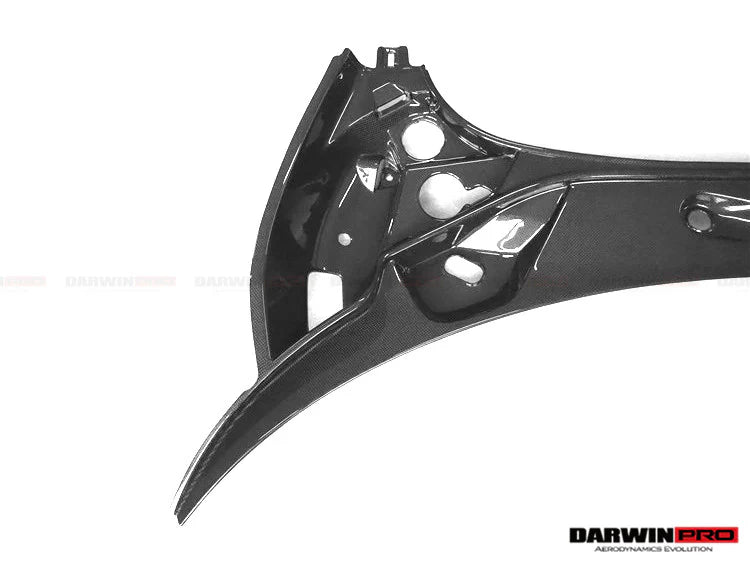 AUTHENTIC DARWINPRO DRY CARBON FRONT TRUNK OPENING SURROUND TRIM SET for MCLAREN 540C 570S 570GT 600LT 2015 - 2021
Set includes:

Front Trunk Opening Surround Trim Set (5pcs)
Material: Dry Carbon

NOTE: Professional installation is required