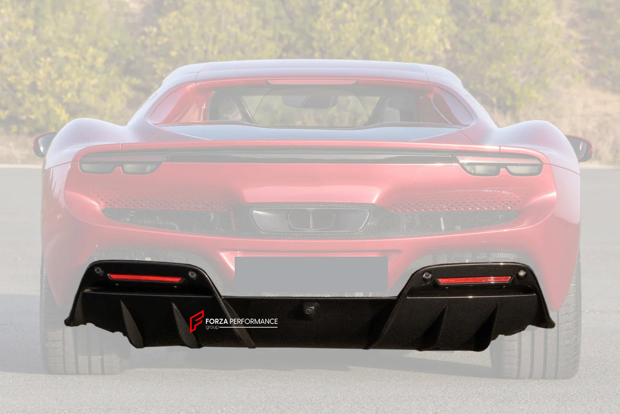 AUTHENTIC DARWINPRO DRY CARBON REAR DIFFUSER for FERRARI 296 GTB

Set includes:
Rear Diffuser
Material: Dry Carbon

NOTE: Professional installation is required.

Contact us for pricing

Payment ►
Visa
Master Card
PayPal (Pay via PayPal add 4,4%)
Cryptocurrency
Shipment ►
By express DHL/UPS/TNT/FedEx
To the local international airport
Special line by air
Special line by the sea
To Europe and the UK by train
When purchase please tell us which one you want