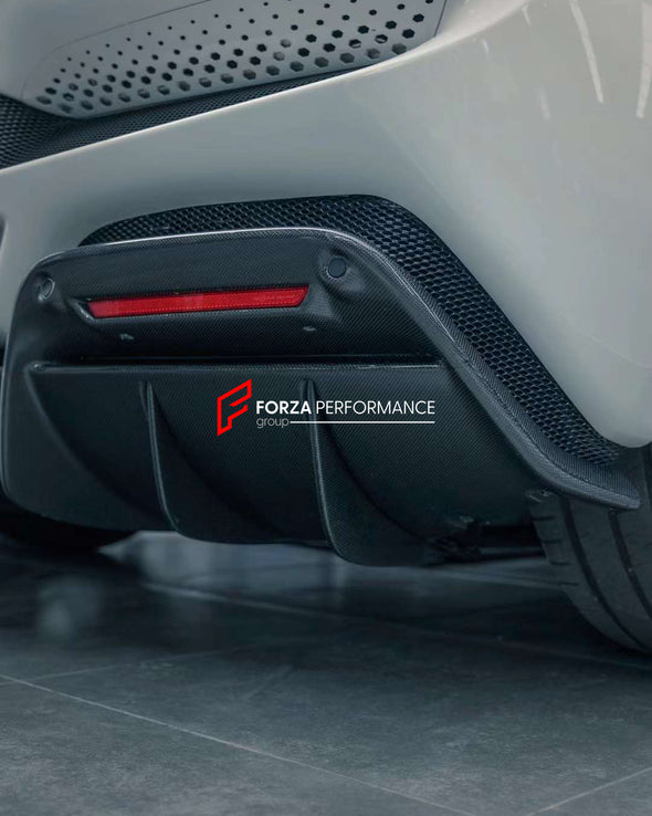 AUTHENTIC DARWINPRO DRY CARBON REAR DIFFUSER for FERRARI 296 GTB  Set includes: Rear Diffuser