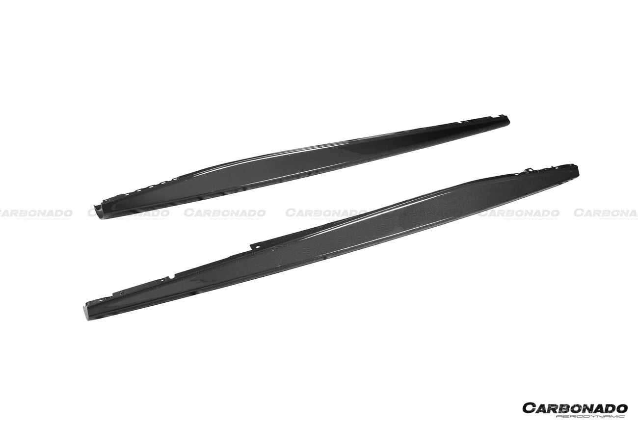 AUTHENTIC DARWINPRO DRY CARBON SIDE SKIRTS for FERRARI ROMA 2020+ Forza Performance Custom fit OEM Style
Set includes:

Side Skirts
Material: Dry Carbon (Can be made in Forged Carbon)

NOTE: Professional installation is required.