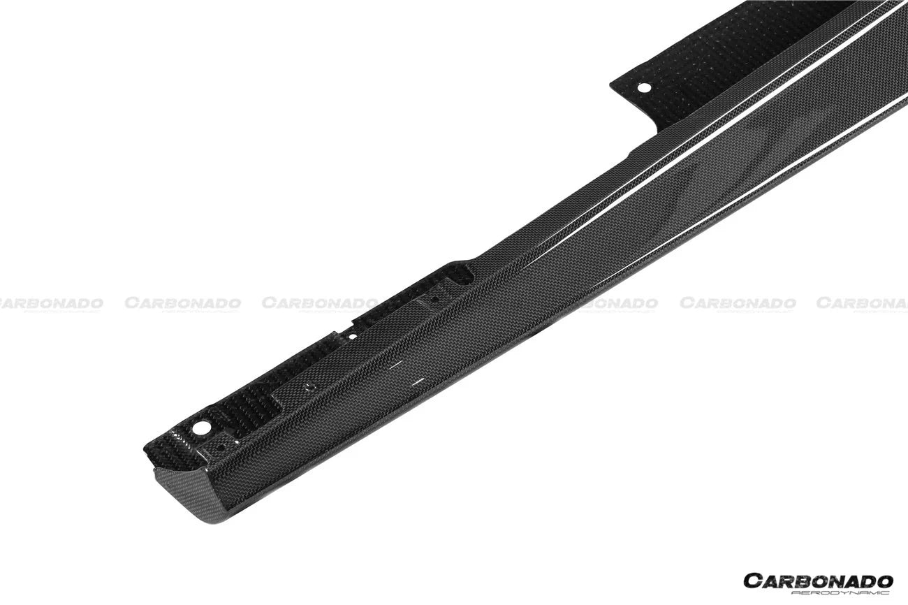AUTHENTIC DARWINPRO DRY CARBON SIDE SKIRTS for FERRARI ROMA 2020+ Forza Performance Custom fit OEM Style
Set includes:

Side Skirts
Material: Dry Carbon (Can be made in Forged Carbon)

NOTE: Professional installation is required.