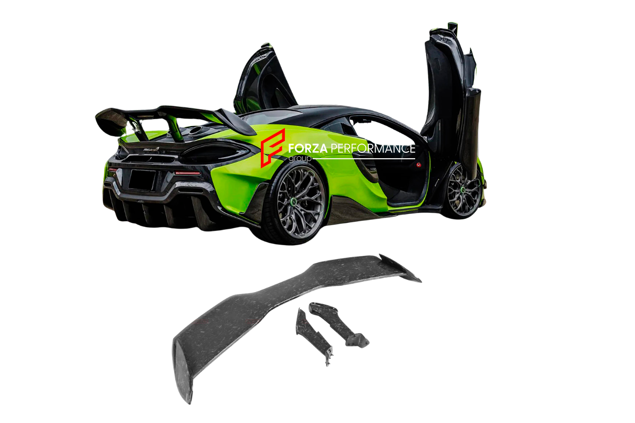 AUTHENTIC DARWINPRO DRY CARBON TRUNK SPOILER for MCLAREN 600LT 2018 - 2021
Set includes:

Trunk Spoiler
Material: Dry Carbon

NOTE: Professional installation is required