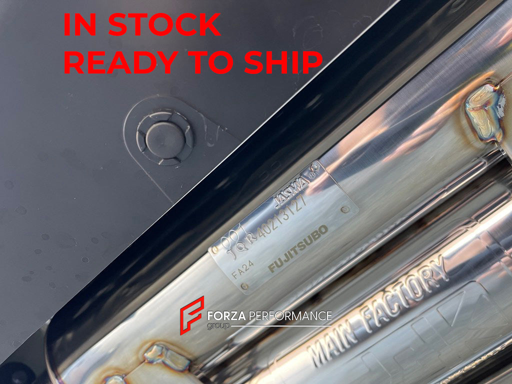 AUTHENTIC FUJITSUBO A-R EXHAUST CATBACK for TOYOTA GR86 SUBARU BRZ II ZN8 ZND 2.4T 2021+

Set includes:

Resonated Mid Pipe

Mufflers
Exhaust Tips

Material: Stainless Steel

Note: Item is in stock and ready to ship immediately. Professional installation is required.

Approximate Shipment Cost: ~$350 