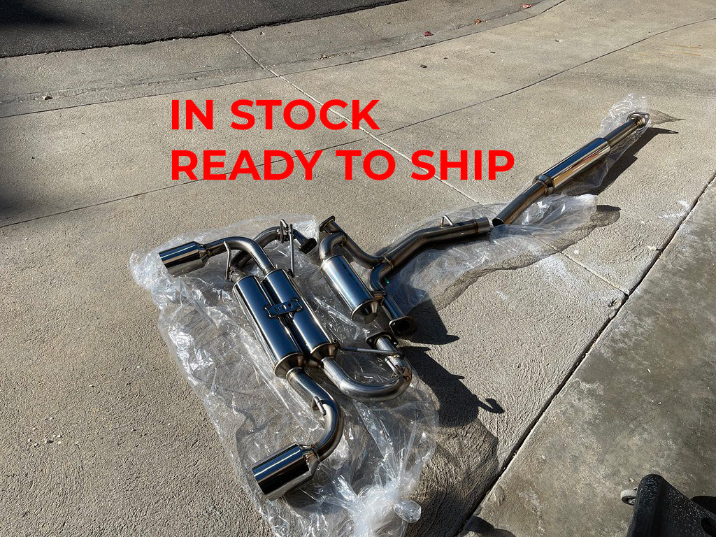 AUTHENTIC FUJITSUBO A-R EXHAUST CATBACK for TOYOTA GR86 SUBARU BRZ II ZN8 ZND 2.4T 2021+

Set includes:

Resonated Mid Pipe

Mufflers
Exhaust Tips

Material: Stainless Steel

Note: Item is in stock and ready to ship immediately. Professional installation is required.

Approximate Shipment Cost: ~$350 