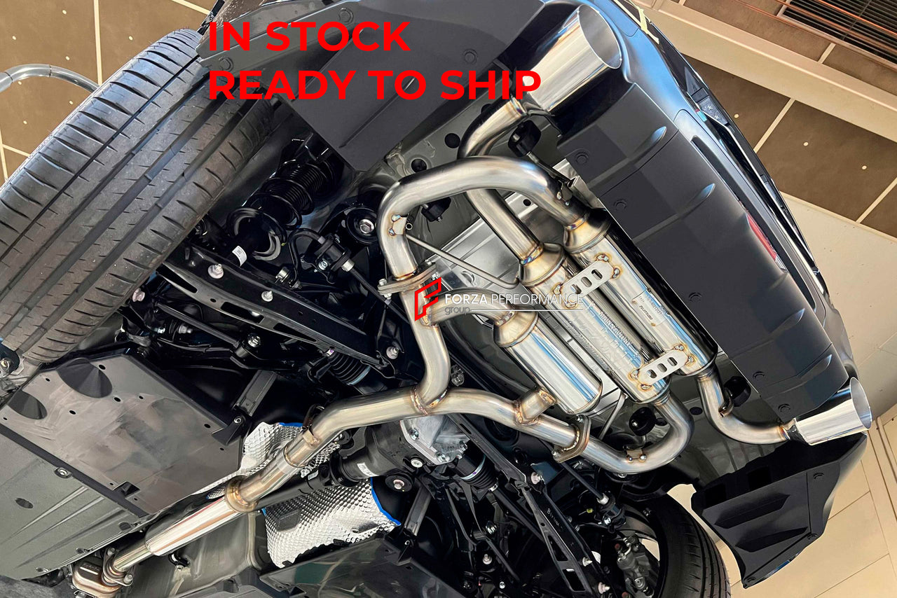 AUTHENTIC FUJITSUBO A-R EXHAUST CATBACK for TOYOTA GR86 SUBARU BRZ II ZN8 ZND 2.4T 2021+

Set includes:

Resonated Mid Pipe

Mufflers
Exhaust Tips

Material: Stainless Steel

Note: Item is in stock and ready to ship immediately. Professional installation is required.

Approximate Shipment Cost: ~$350 