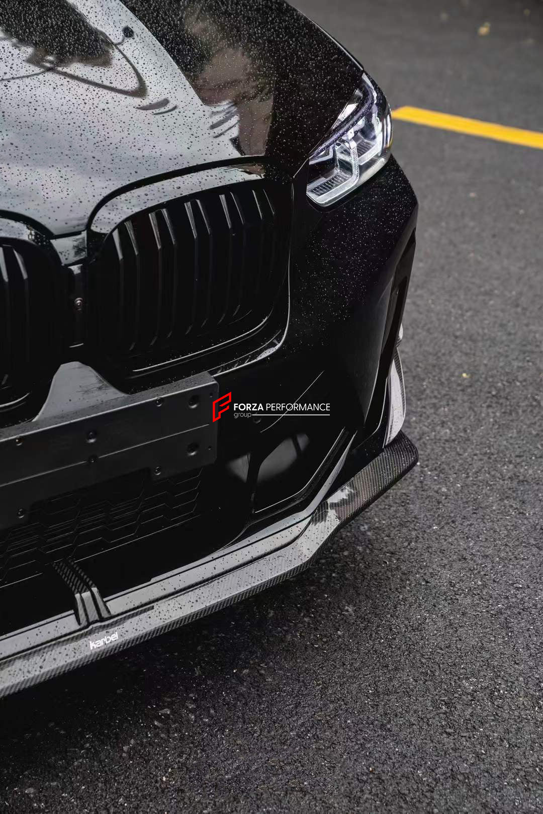 AUTHENTIC KARBEL CARBON FIBER BODY KIT for BMW X4M F98 LCI 2019+  Set includes:  Front Lip Front Splitters Side Skirts Roof Spoiler Rear Spoiler Rear Diffuser