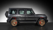AUTHENTIC ROWEN CARBON BODY KIT for MERCEDES BENZ G CLASS AMG G63 W465 2024+

Set includes:

Front Lip

Front Bumper Air Vents Cover
Front Bumper Trims
Headlights Cover
Grille Cover
Turning Lights Cover
Hood Scoop
Roof Light
Roof Strip Trims
Door Window Frame
Side Mirrors Cover
Side Molding Trims
Door Panels
Fender Flares
Rear Spoiler
Rear Bumper Trims&nbsp;
Taillights Trims
Rear Diffuser

Material: Carbon Fiber