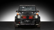 AUTHENTIC ROWEN CARBON BODY KIT for MERCEDES BENZ G CLASS AMG G63 W465 2024+

Set includes:

Front Lip

Front Bumper Air Vents Cover
Front Bumper Trims
Headlights Cover
Grille Cover
Turning Lights Cover
Hood Scoop
Roof Light
Roof Strip Trims
Door Window Frame
Side Mirrors Cover
Side Molding Trims
Door Panels
Fender Flares
Rear Spoiler
Rear Bumper Trims&nbsp;
Taillights Trims
Rear Diffuser

Material: Carbon Fiber