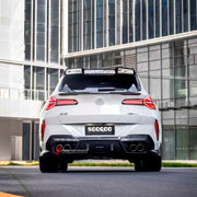 AUTHENTIC SOOQOO CARBON BODY KIT for BMW X3 G45 2025+
Set includes:

Front Lip
Side Skirts
Rear Roof Spoiler
Trunk Lip Spoiler
Rear Window Fins
Rear Bumper Trims
Rear Diffuser
Material: Prepreg Carbon

NOTE: Professional installation is required