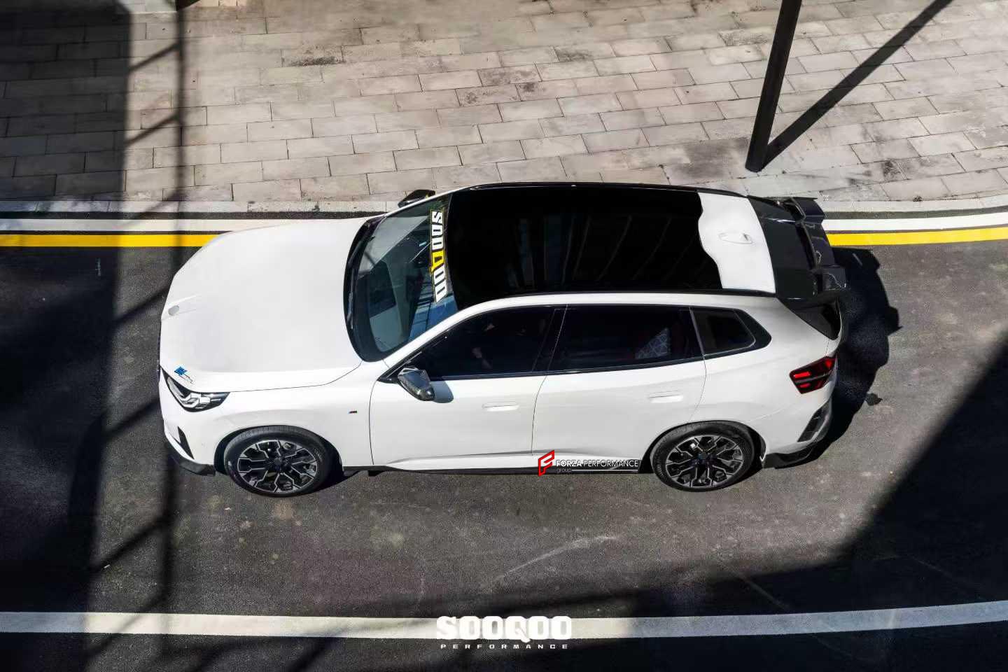 AUTHENTIC SOOQOO CARBON BODY KIT for BMW X3 G45 2025+
Set includes:

Front Lip
Side Skirts
Rear Roof Spoiler
Trunk Lip Spoiler
Rear Window Fins
Rear Bumper Trims
Rear Diffuser
Material: Prepreg Carbon

NOTE: Professional installation is required