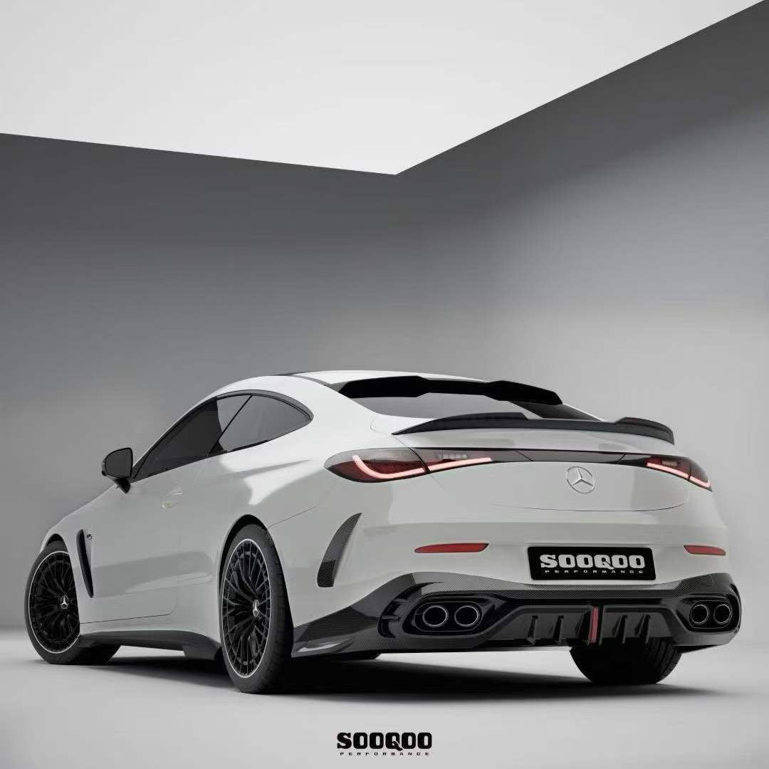 AUTHENTIC SOOQOO CARBON BODY KIT for MERCEDES-BENZ CLE53 AMG COUPE 2025+

Set includes:

Front Lip
Front Bumper Trims
Front Fender Trims
Side Mirror Covers&nbsp;
Side Skirts
Roof Spoiler
Rear Spoiler
Rear Bumper Trims
Rear Diffuser

Material: Carbon Fiber

NOTE: Professional installation is required

Why “Contact Us for Pricing”?

We don’t display fixed prices because our goal is to offer you the most competitive deal possible. Product costs often decrease over time, and by requesting a quote, you’ll receiv
