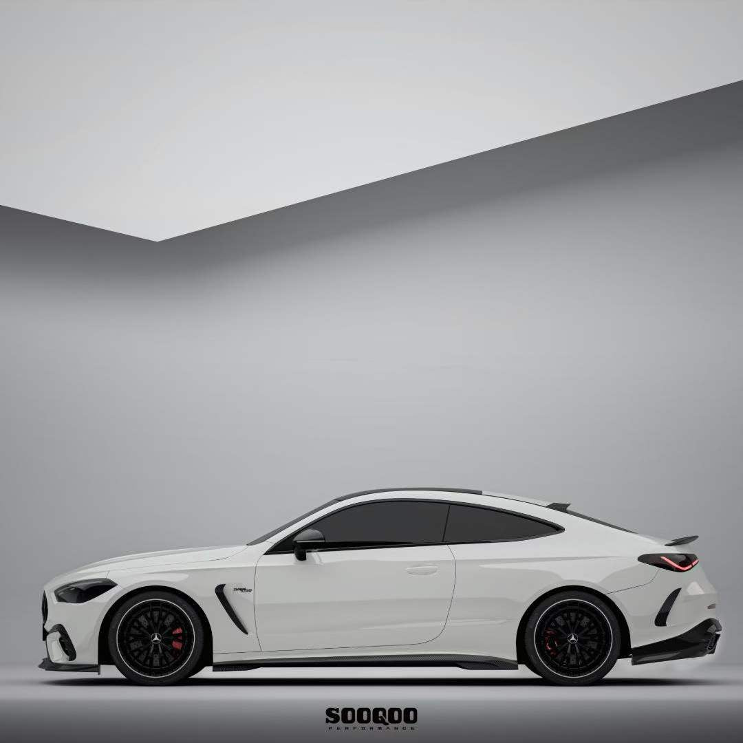 AUTHENTIC SOOQOO CARBON BODY KIT for MERCEDES-BENZ CLE53 AMG COUPE 2025+

Set includes:

Front Lip
Front Bumper Trims
Front Fender Trims
Side Mirror Covers&nbsp;
Side Skirts
Roof Spoiler
Rear Spoiler
Rear Bumper Trims
Rear Diffuser

Material: Carbon Fiber

NOTE: Professional installation is required

Why “Contact Us for Pricing”?

We don’t display fixed prices because our goal is to offer you the most competitive deal possible. Product costs often decrease over time, and by requesting a quote, you’ll receiv