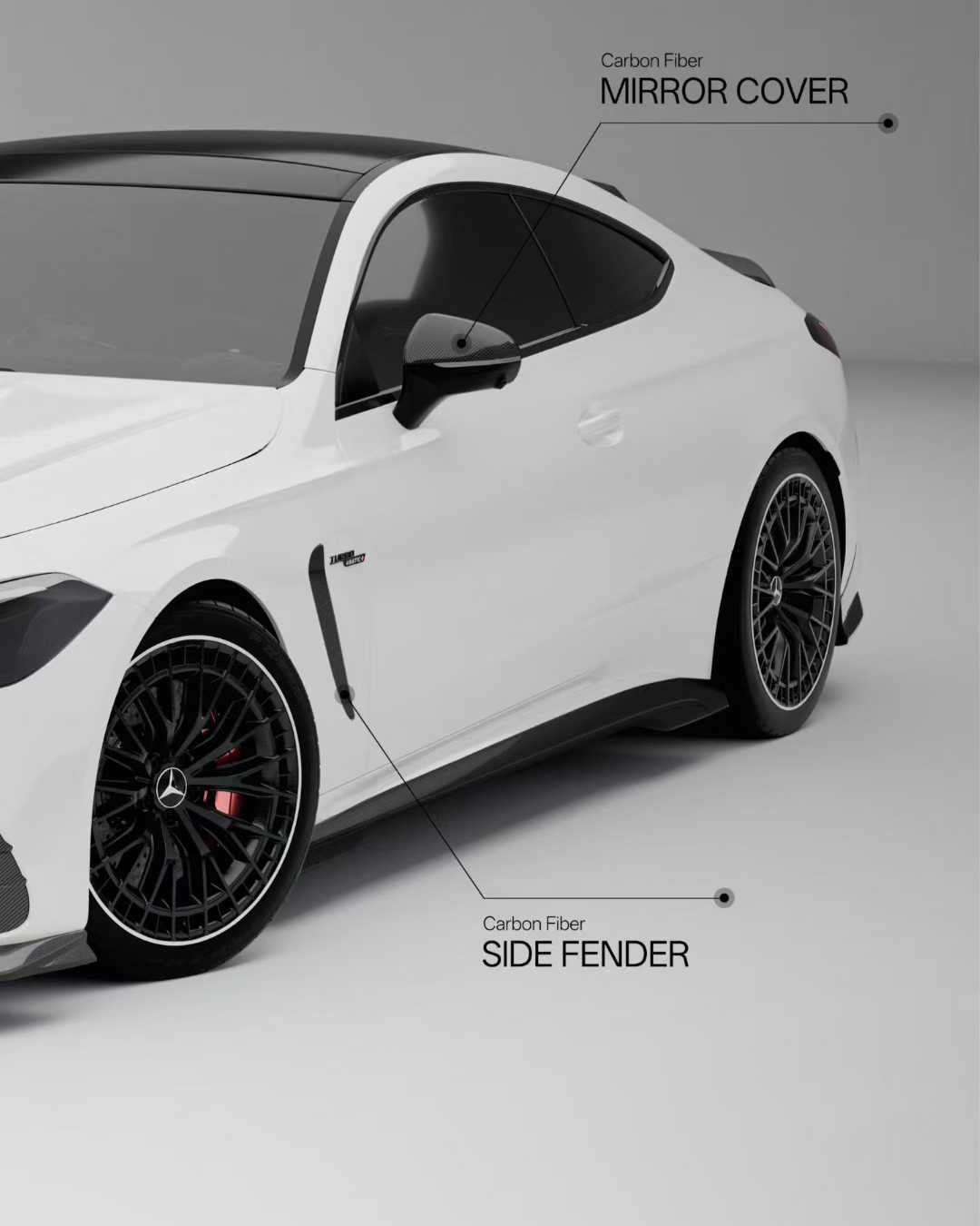 AUTHENTIC SOOQOO CARBON BODY KIT for MERCEDES-BENZ CLE53 AMG COUPE 2025+

Set includes:

Front Lip
Front Bumper Trims
Front Fender Trims
Side Mirror Covers&nbsp;
Side Skirts
Roof Spoiler
Rear Spoiler
Rear Bumper Trims
Rear Diffuser

Material: Carbon Fiber

NOTE: Professional installation is required

Why “Contact Us for Pricing”?

We don’t display fixed prices because our goal is to offer you the most competitive deal possible. Product costs often decrease over time, and by requesting a quote, you’ll receiv