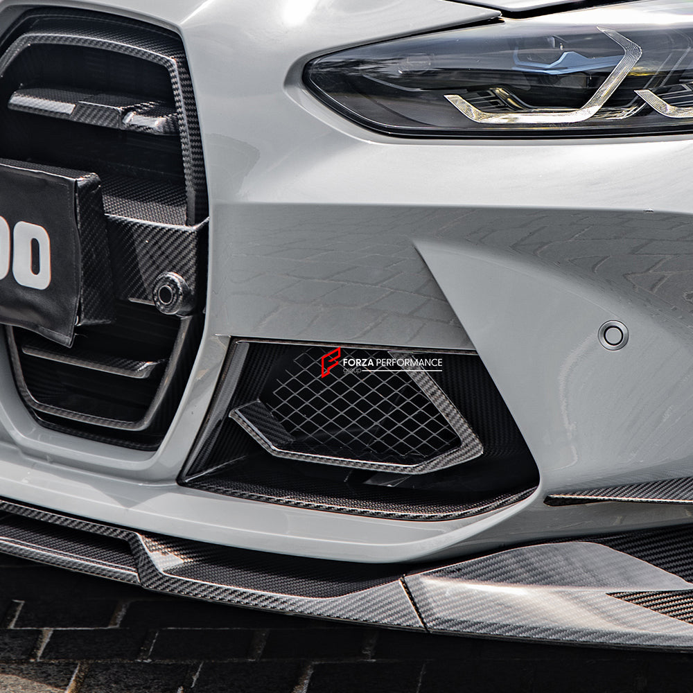 AUTHENTIC SOOQOO CARBON FRONT BUMPER AIR VENT TRIMS for BMW M3 G80 G81 2020+ M4 G82 G83 2021+

Set includes:

Front Bumper Air Vent Trims

Material: Carbon

Note: Professional installation is required.
