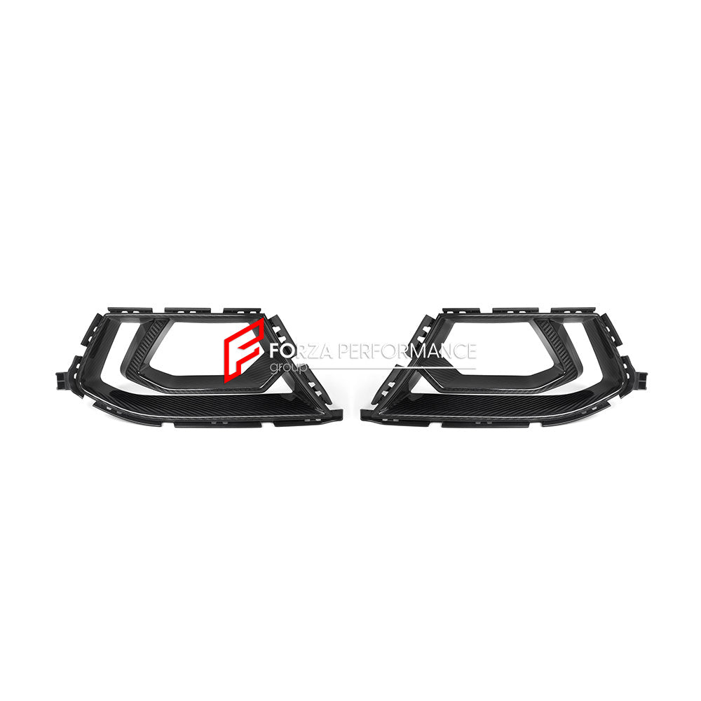 AUTHENTIC SOOQOO CARBON FRONT BUMPER AIR VENT TRIMS for BMW M3 G80 G81 2020+ M4 G82 G83 2021+

Set includes:

Front Bumper Air Vent Trims

Material: Carbon

Note: Professional installation is required.
