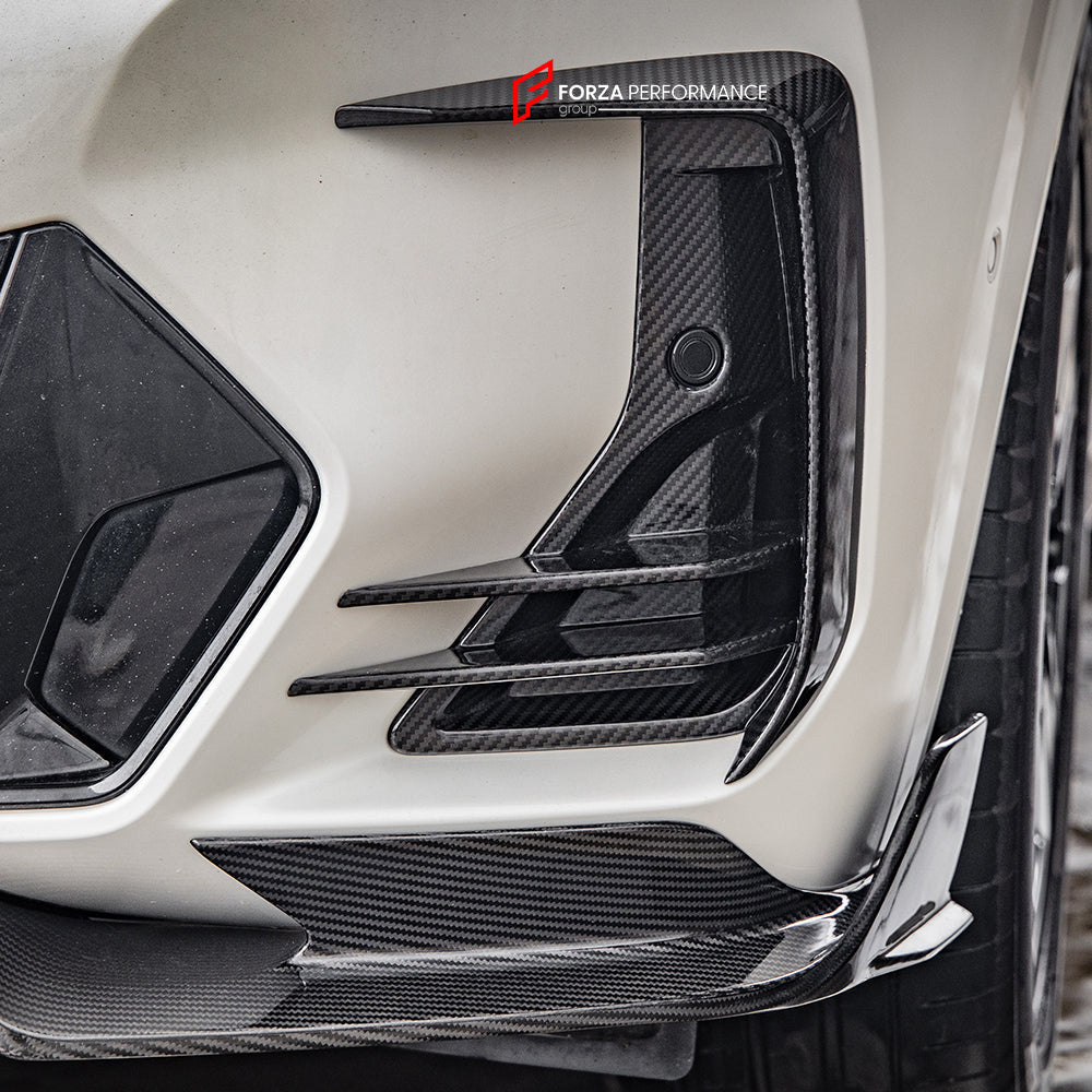 AUTHENTIC SOOQOO CARBON FRONT BUMPER VENT TRIMS for BMW X3 G01 LCI 2022-2024 X4 G02 LCI 2022+ iX3 G08 LCI 2022+

Set includes:

Front Bumper Vent Trims

Material: Carbon

Note: Professional installation is required