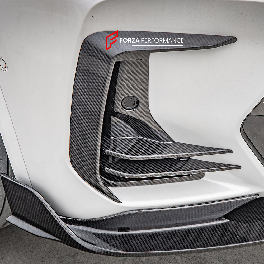 AUTHENTIC SOOQOO CARBON FRONT BUMPER VENT TRIMS for BMW X3 G01 LCI 2022-2024 X4 G02 LCI 2022+ iX3 G08 LCI 2022+

Set includes:

Front Bumper Vent Trims

Material: Carbon

Note: Professional installation is required