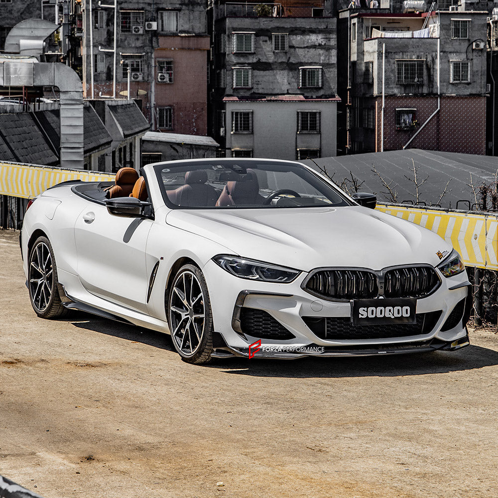 AUTHENTIC SOOQOO CARBON FRONT LIP for BMW 8 SERIES G14 G15 G16 2018+