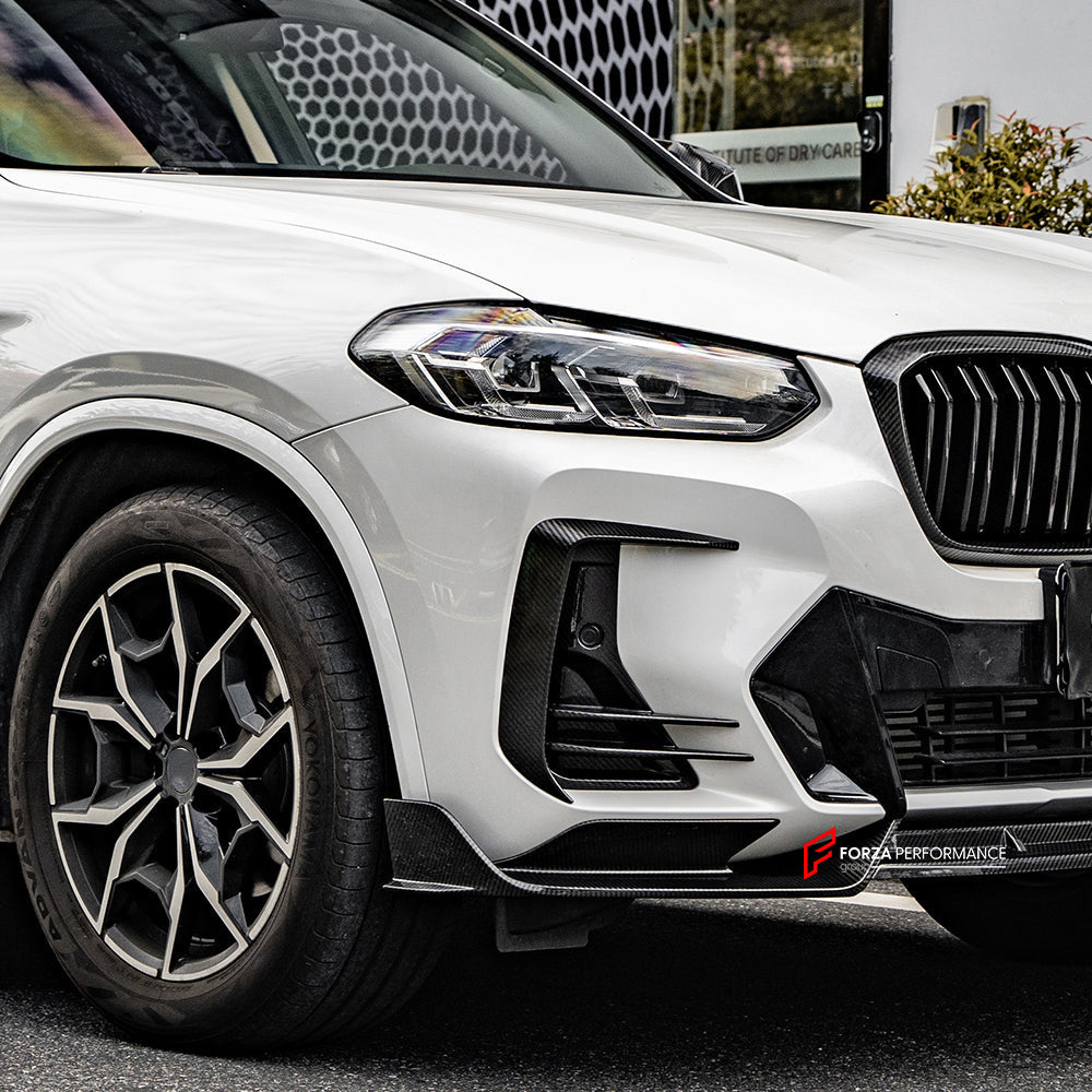 AUTHENTIC SOOQOO CARBON FRONT LIP for BMW X3 G01 LCI 2022-2023 BMW X4 G02 LCI 2022+

Set includes:

Front Lip

Material: Prepreg Carbon

Note: Professional installation is required