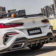 AUTHENTIC SOOQOO CARBON SIDE SKIRTS for BMW M8 F93 2019+ BMW 8 SERIES G16 2018+