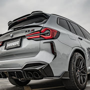 AUTHENTIC SOOQOO CARBON REAR BUMPER CANARDS for BMW X3M F97 LCI 2022+

Set includes:

Rear Bumper Canards

Material: Carbon

Note: Professional installation is required

