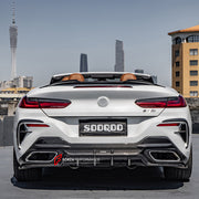 AUTHENTIC SOOQOO CARBON REAR DIFFUSER for BMW 8 SERIES G14 G15 CONVERTIBLE CABRIOLET CABRIO 2018+

Set includes:


Front Lip
Front Grille
Front Canards
Rearview Mirror
Side Skirts
Rear Diffuser
Rear Canards
Rear Wing Spoiler

Material:&nbsp;Carbon&nbsp;