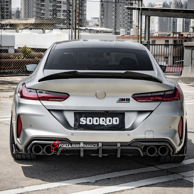AUTHENTIC SOOQOO CARBON REAR DIFFUSER for BMW M8 F91 F92 F93 2019+