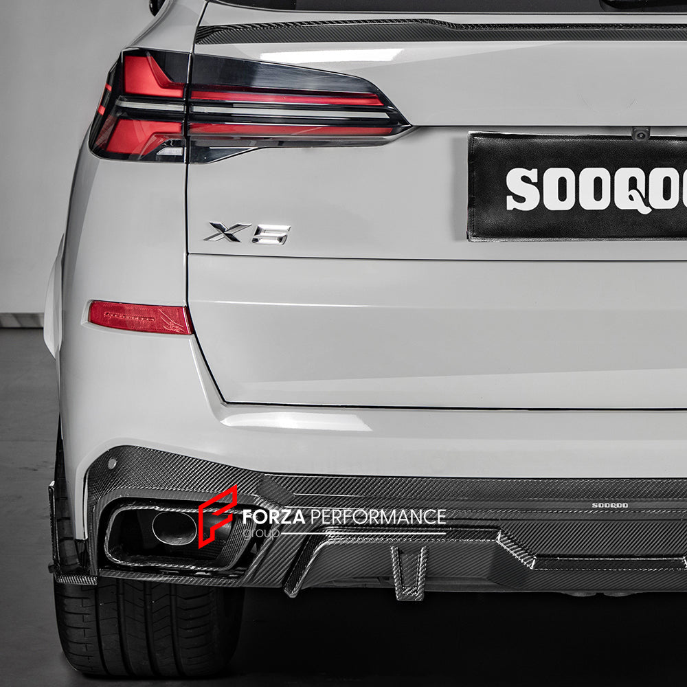 AUTHENTIC SOOQOO CARBON REAR DIFFUSER for BMW X5 G05 2019+

Set includes:

Rear Diffuser

Material: Carbon

Note: Professional installation is required